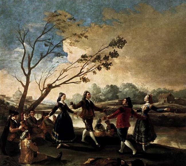 Francisco de goya y Lucientes Dance of the Majos at the Banks of Manzanares China oil painting art